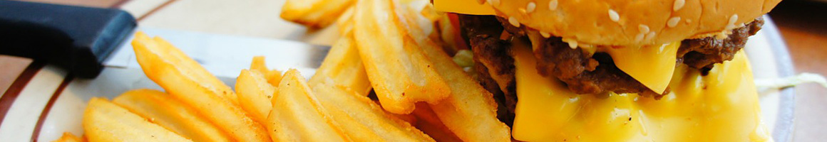 Eating Burger at Griff's Hamburgers restaurant in Mesquite, TX.